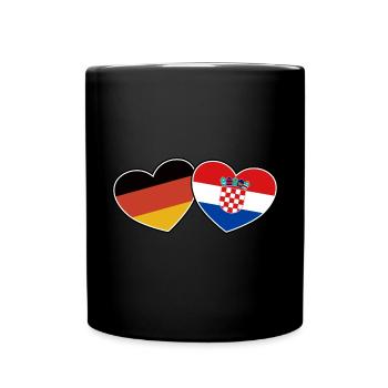 German Croatian Friendship - Gift - Full Colour Mug - black - Front