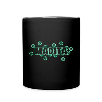 Lustig Madita - Tasse einfarbig - Schwarz - Vorne