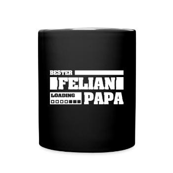 Geburt Felian - Tasse einfarbig - Schwarz - Vorne