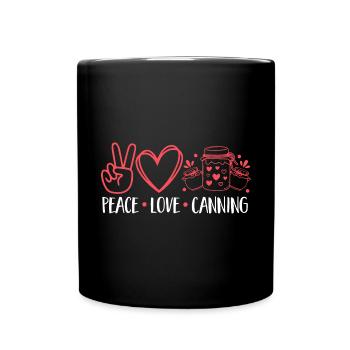 Einmachen Einkochen Lebensmitteln Konservieren - Tasse einfarbig - Schwarz - Vorne
