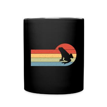 Grenouille Herpétologiste Rétro Toad Lover Vintage - Mug uni - noir - Devant