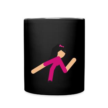 Ellie thinking - Full Colour Mug - black - Front