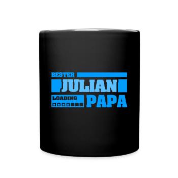Vorname Julian - Tasse einfarbig - Schwarz - Vorne