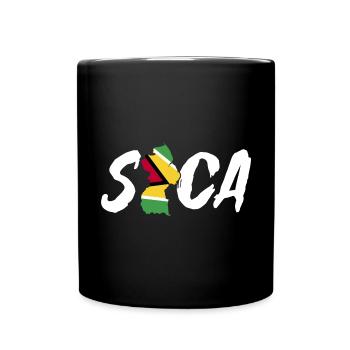 Guyana Flag Guyanese Guyana - Full Colour Mug - black - Front