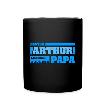 Geschenk für Arthur - Tasse einfarbig - Schwarz - Vorne