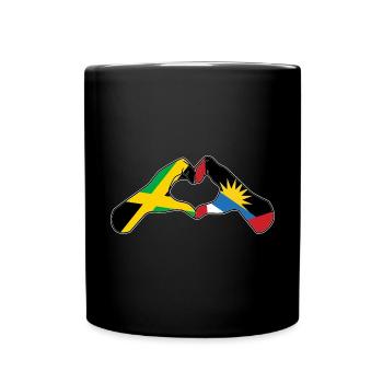 Antigua and Barbuda flag - Full Colour Mug - black - Front