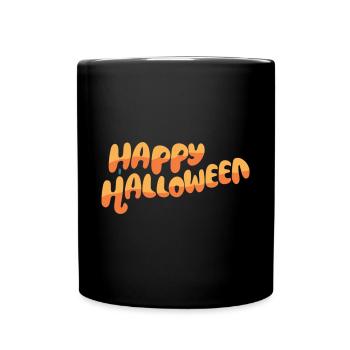 Happy Halloween - Das perfekte Geschenk für Grusel - Tasse einfarbig - Schwarz - Vorne