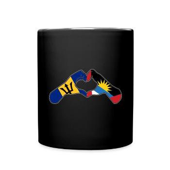 Flag of Antigua and Barbuda - Full Colour Mug - black - Front