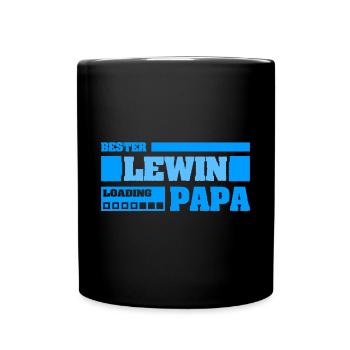 Geschenk für Lewin - Tasse einfarbig - Schwarz - Vorne