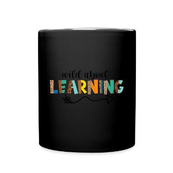 Wild About Learning Lehrer Schule Pre-K Tier - Tasse einfarbig - Schwarz - Vorne