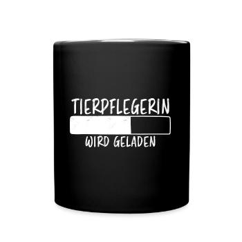 Tierpflegerin Spruch Lustig Tierpflegerin Geschenk - Tasse einfarbig - Schwarz - Vorne