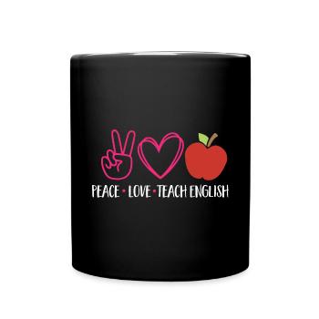 Lehrkraft Englisch Zweitsprache Fremdsprache - Tasse einfarbig - Schwarz - Vorne