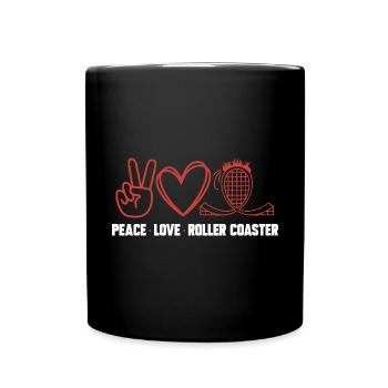 Roller Coaster Amusement Park - Full Colour Mug - black - Front