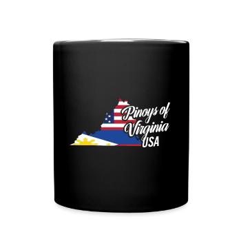 Filipinos of Virginia Design for Proud Fil-Ams - Full Colour Mug - black - Front