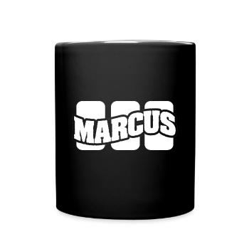 Marcus as a name - Full Colour Mug - black - Front