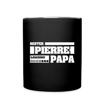 Geschenk für Pierre - Tasse einfarbig - Schwarz - Vorne