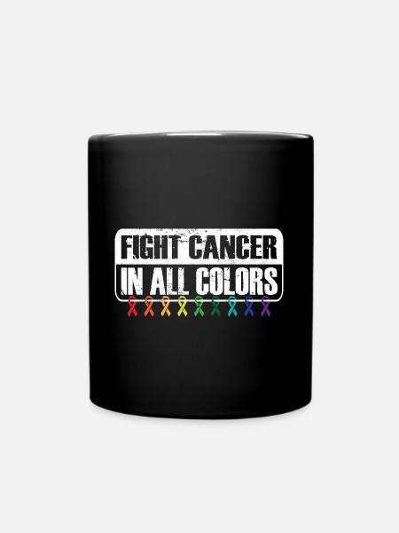 Fight Cancer In All Colors Cancer Survivor - Tasse einfarbig - Schwarz