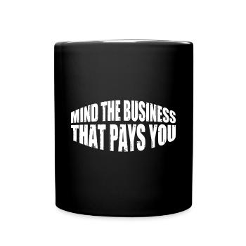Attention à l’entreprise qui vous paie 41 - Mug uni - noir - Devant
