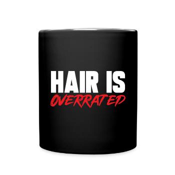 Tête chauve Calvitie Barbe Tête chauve - Mug uni - noir - Devant