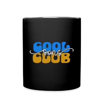 Cool Sons Club Groovy Rétro Papa Maman Fête des Pères - Mug uni - noir - Devant
