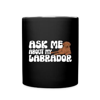 Foxred Labrador Fox Red Labrador Retriever - Full Colour Mug - black - Front