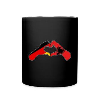 Albanian Flag Albanian Eagle Shqiponja - Full Colour Mug - black - Front