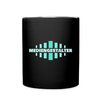 Geschenk für Mediengestalter - Tasse einfarbig - Schwarz - Vorne