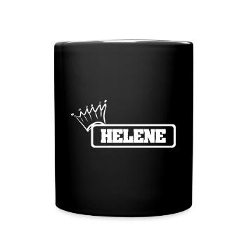 Krone Helene - Tasse einfarbig - Schwarz - Vorne