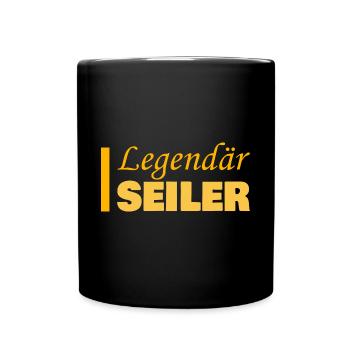 Geschenk für Seiler - Tasse einfarbig - Schwarz - Vorne