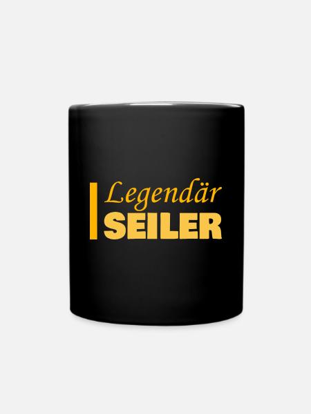 Geschenk für Seiler - Tasse einfarbig - Schwarz
