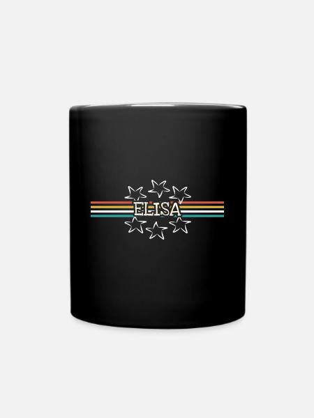 Elisa als Frauenname - Tasse einfarbig - Schwarz
