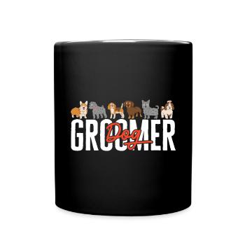 Dog Salon Dogs Hairdresser - Full Colour Mug - black - Front