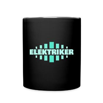 Métier électricien - Mug uni - noir - Devant
