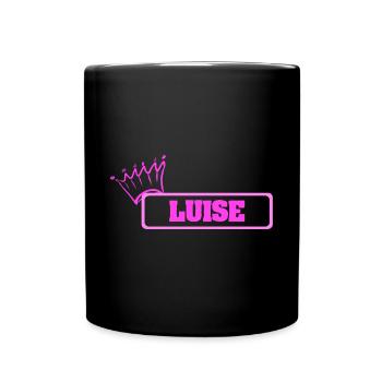 Krone Luise - Tasse einfarbig - Schwarz - Vorne