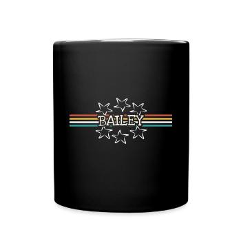 Bailey als Frauenname - Tasse einfarbig - Schwarz - Vorne