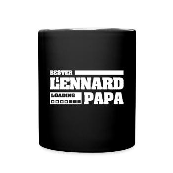 First name Lennard - Full Colour Mug - black - Front