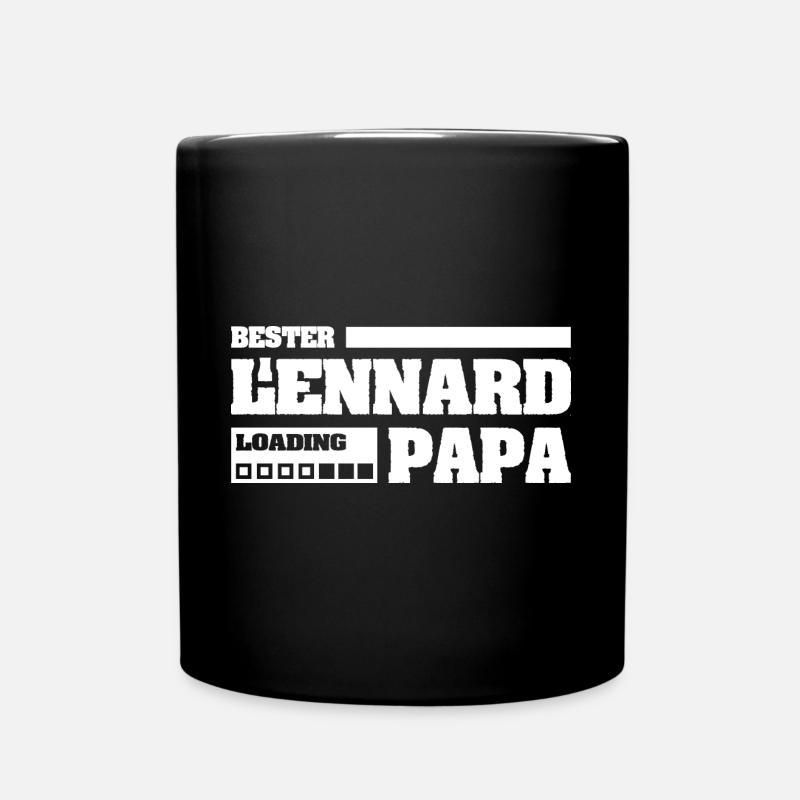 Vorname Lennard - Tasse einfarbig - Schwarz