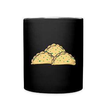 Polish Food Pierogi - Full Colour Mug - black - Front