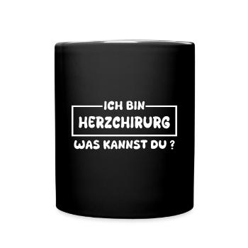 Cardiac surgeon as a profession - Full Colour Mug - black - Front