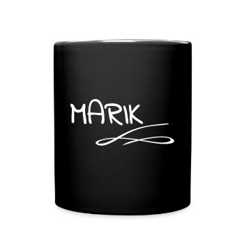 Geschenk für Marik - Tasse einfarbig - Schwarz - Vorne