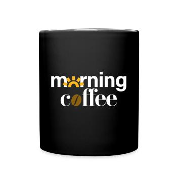 morning coffee - Full Colour Mug - black - Front