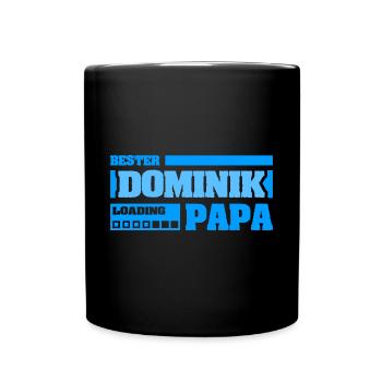 Dominik - Tasse einfarbig - Schwarz - Vorne