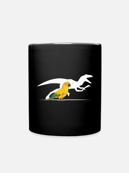 Sonnensittich Papagei Sittich Vogel - Tasse einfarbig - Schwarz