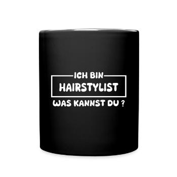Coiffeur - Mug uni - noir - Devant