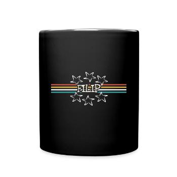 Filip als Stern - Tasse einfarbig - Schwarz - Vorne