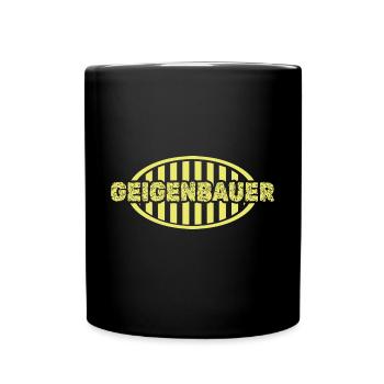Geschenk für Geigenbauer - Tasse einfarbig - Schwarz - Vorne