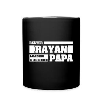 Prénom Rayan - Mug uni - noir - Devant