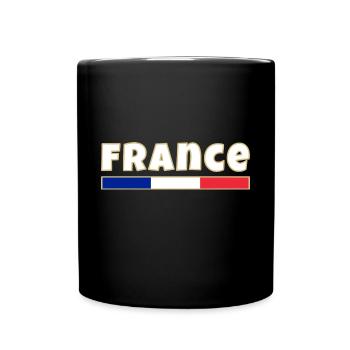 France, French flag - Full Colour Mug - black - Front