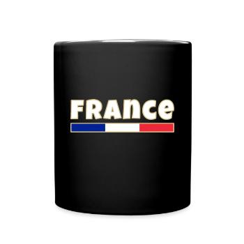 France, French flag - Full Colour Mug - black - Front