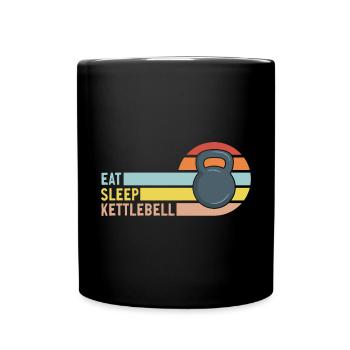 Kettlebell Workout Entraînement de fitness - Mug uni - noir - Devant